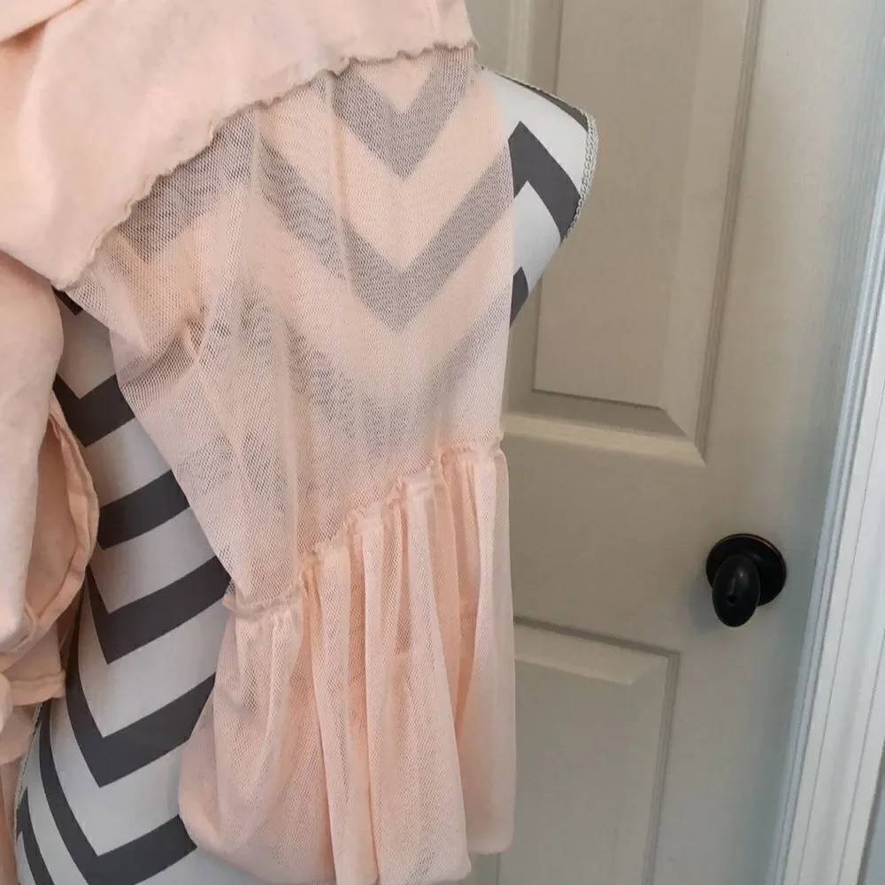 Free People hi lo flowy sleeve top